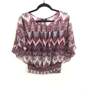 ❤️ 3/20 IZ Byer Chiffon Layer Top